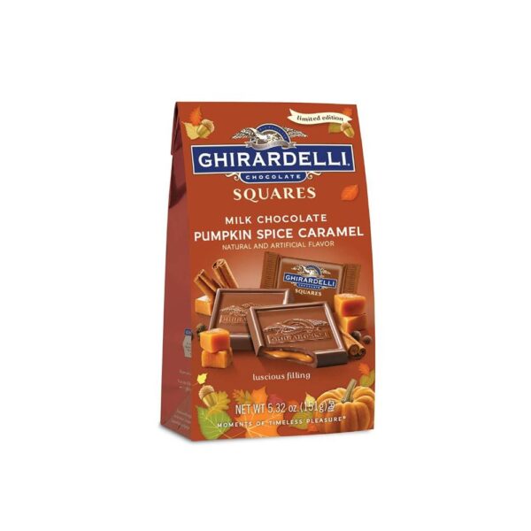 Ghirardelli Squares Milk Chocolate Pumpkin Spice Caramel, 5.32 Oz