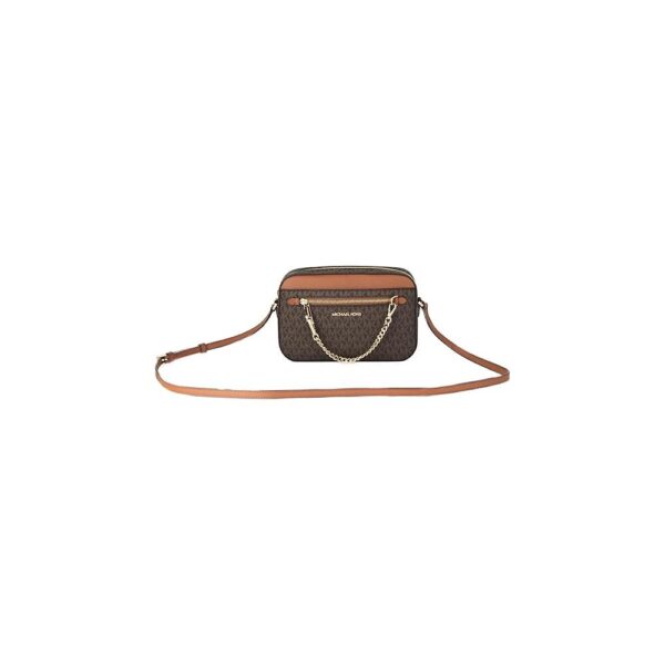 Michael Kors 35S1STTC9B Women's Jet Set Saffiano Leather Crossbody Bag, Brown