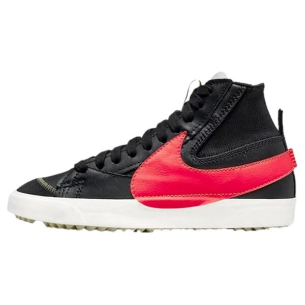 Nike Men's Blazer Mid '77 Jumbo Shoe, 10, Black/Bright Crimson-sail