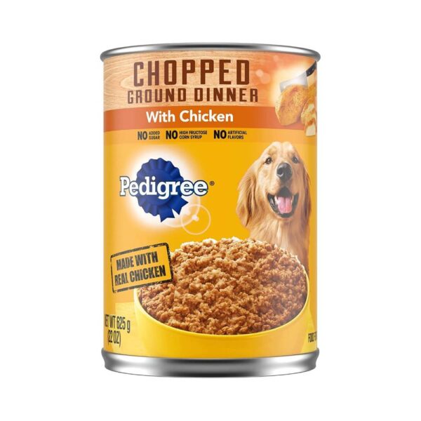 Pedigree Chopped Ground Dinner Dog Food, 22 Oz