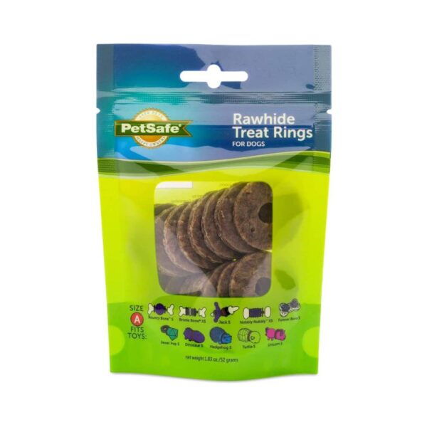 PetSafe Rawhide Treat Rings for Dogs, 1.83 Oz