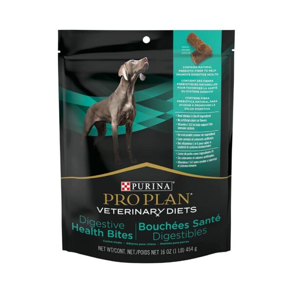 Purina Pro Plan Veterinary Diets Digestive Health Bites Canine Treats, 16 Oz